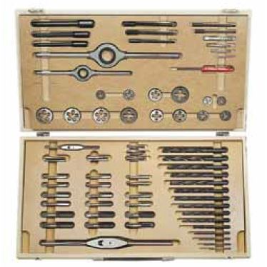 M4x0,5-M14x1,5;NO,N3-II, HSS souprava závitořezných nástrojů s bohatým příslušenstvím